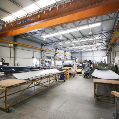 Comet portoni industriali interno dello stabilimento